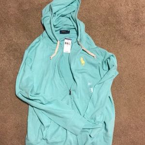 Ralph Lauren Polo zip up | Teal | Large